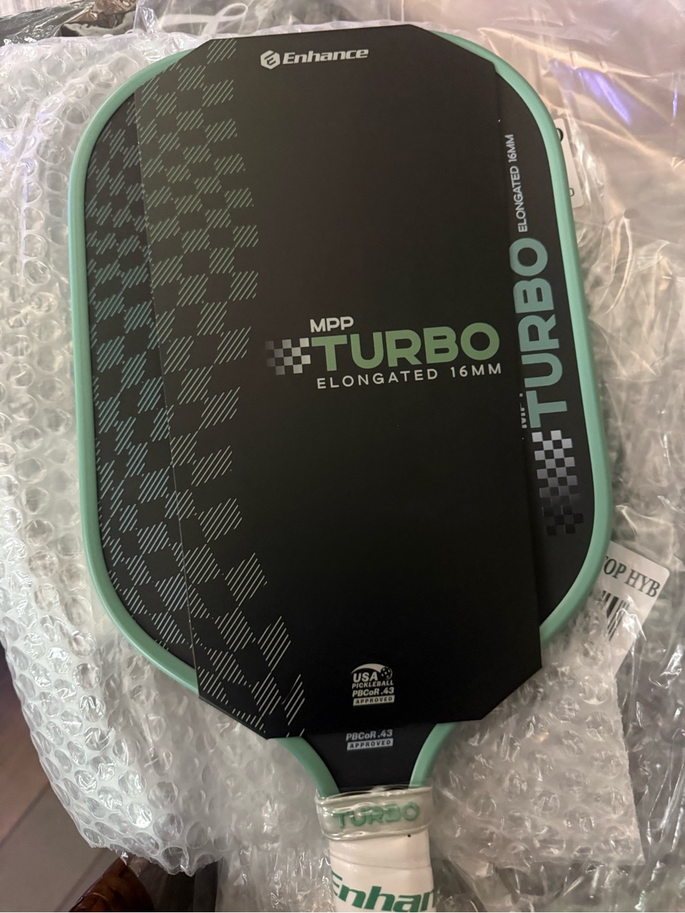 Turbo MPP Elongated Pickleball Paddle - Mint/Black